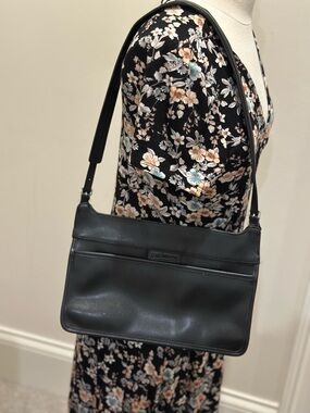 Liz Claiborne Black Shoulder Bag with Slim Strap